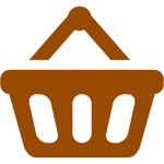 brown shopping basket